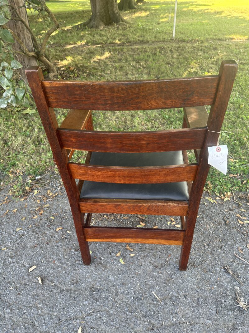 Antique GUSTAV STICKLEY Model NO. 370 Dining Room Chair - W5631 - Image 11
