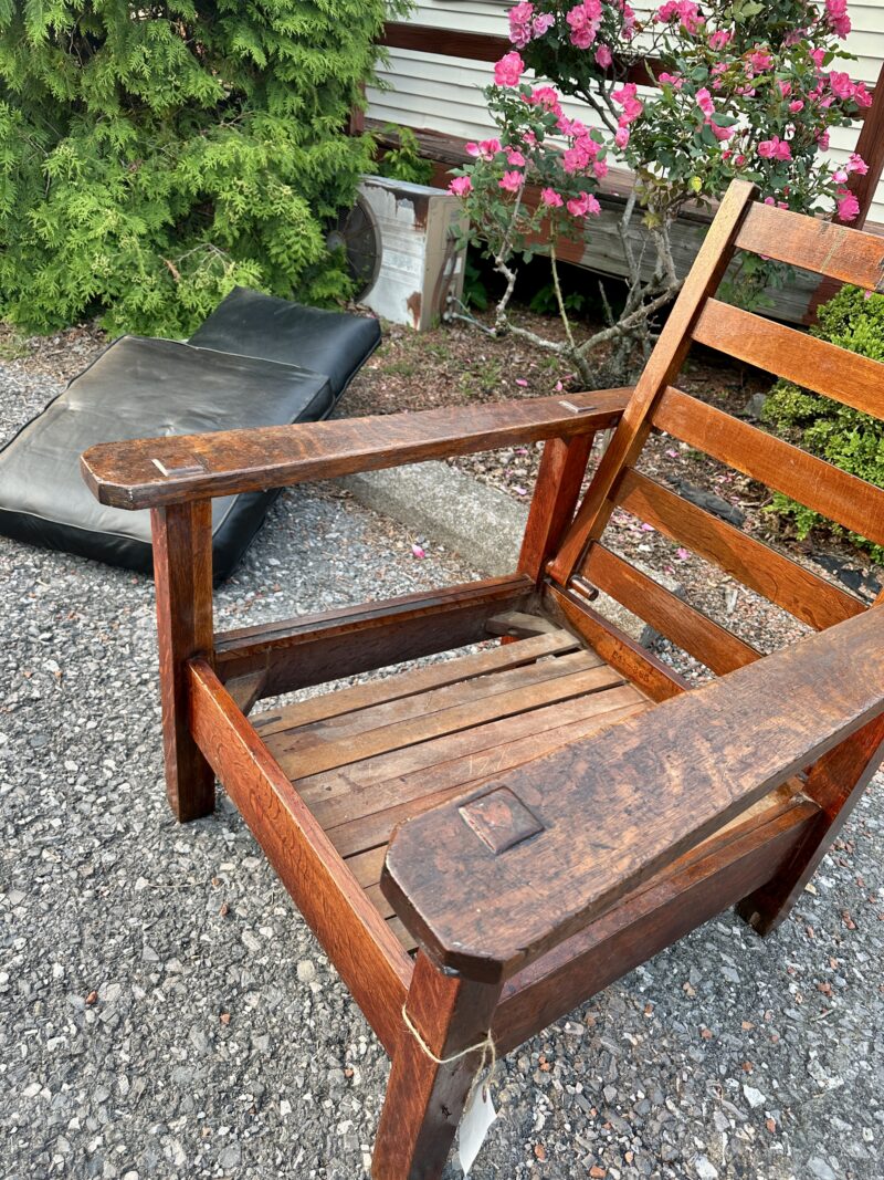 Stickley Brothers Antique Morris Chair - Model 64 cir 1910 - W8029 - Image 13