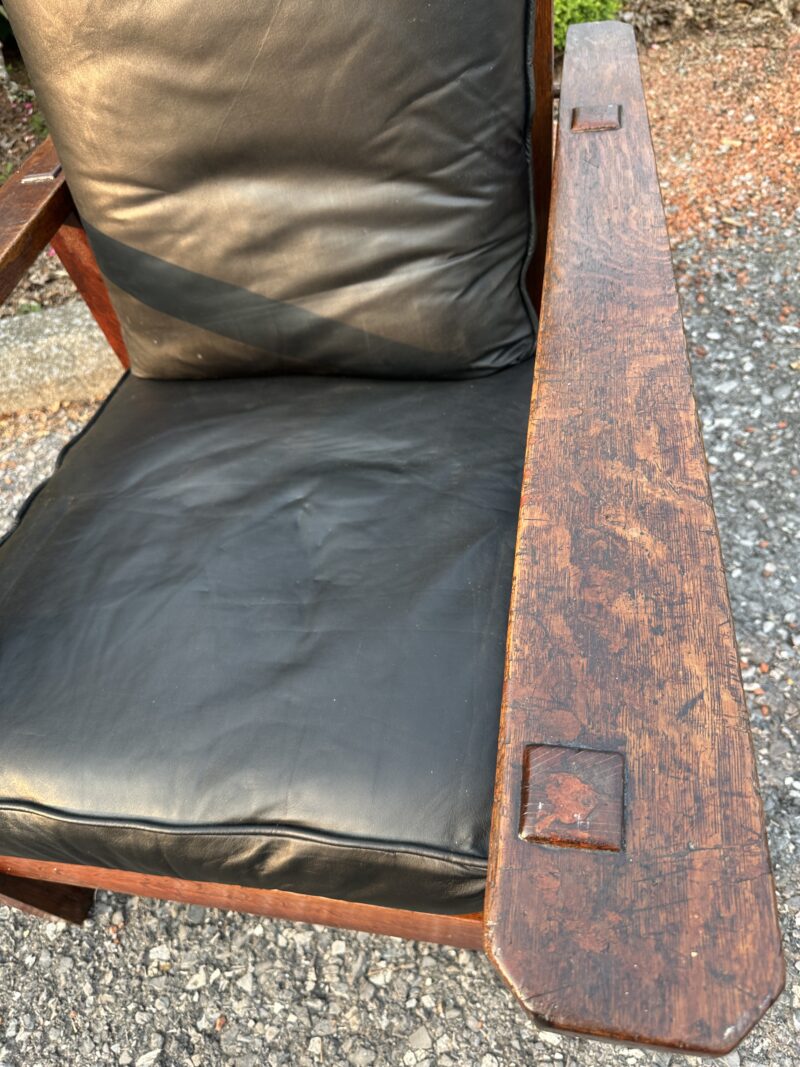 Stickley Brothers Antique Morris Chair - Model 64 cir 1910 - W8029 - Image 12