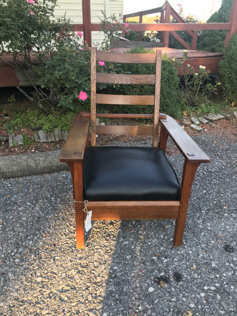 Antique L&JG STICKLEY Morris Chair Model No 830- w7253 - Image 4
