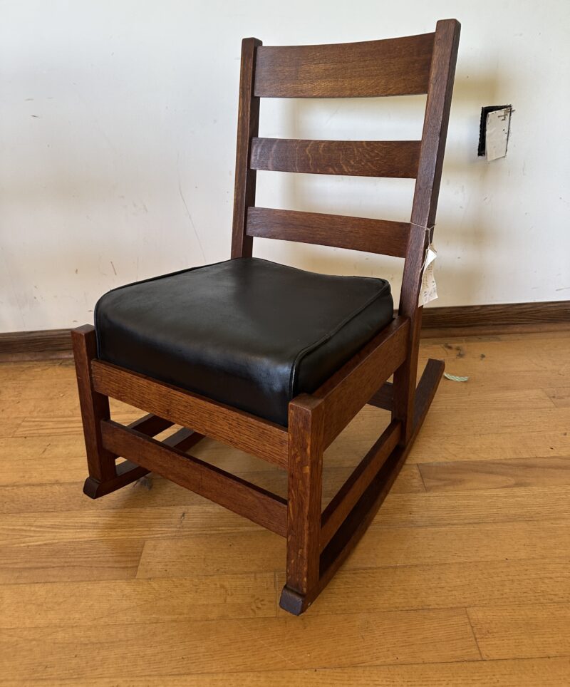 Marked L & JG STICKLEY small rocker - w4825