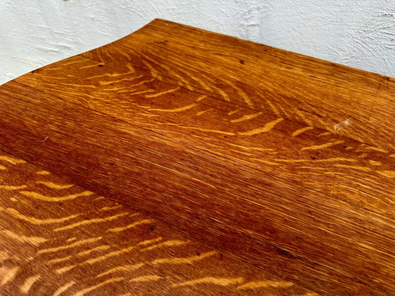 SUPERB Antique Charles Limbert Turtle Top Library Table - Image 8