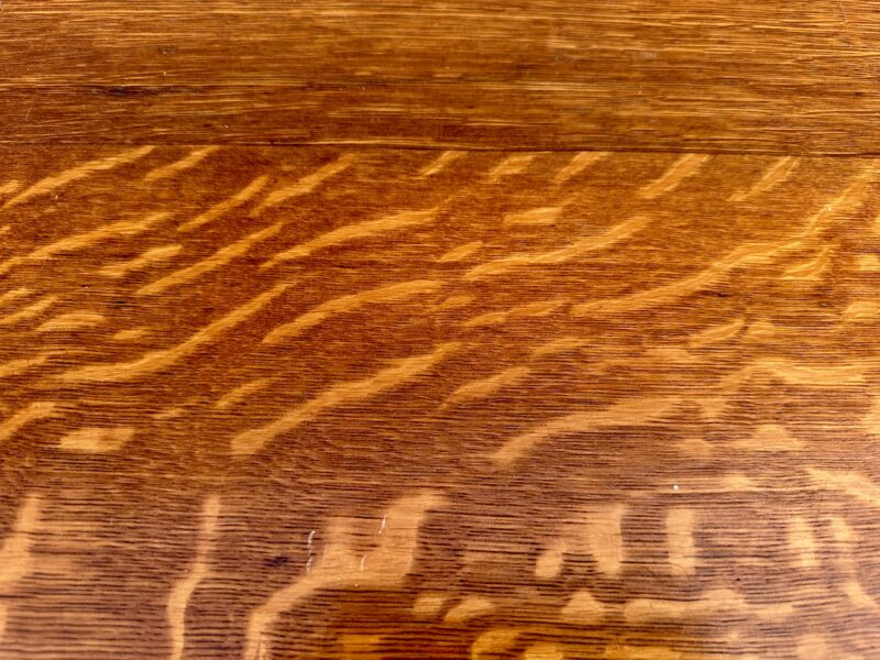 SUPERB Antique Charles Limbert Turtle Top Library Table - Image 7