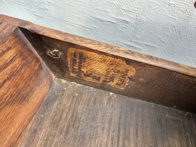 SUPERB Antique Charles Limbert Turtle Top Library Table - Image 5