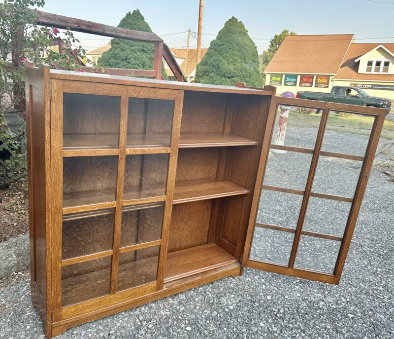 Antique STICKLEY BROS 2 door bookcase - w1665 - Image 14