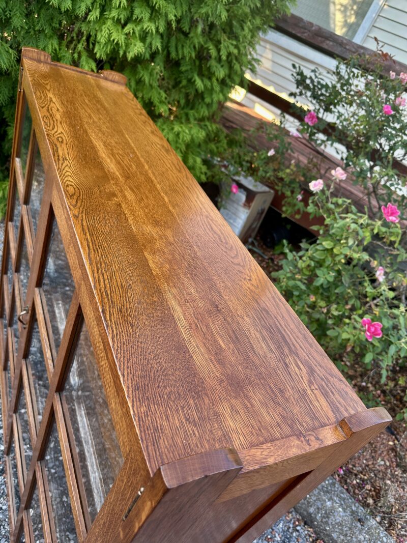 Antique STICKLEY BROS 2 door bookcase - w1665 - Image 17