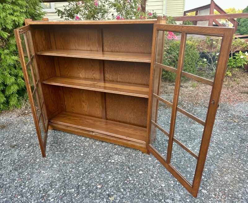 Antique STICKLEY BROS 2 door bookcase - w1665 - Image 25