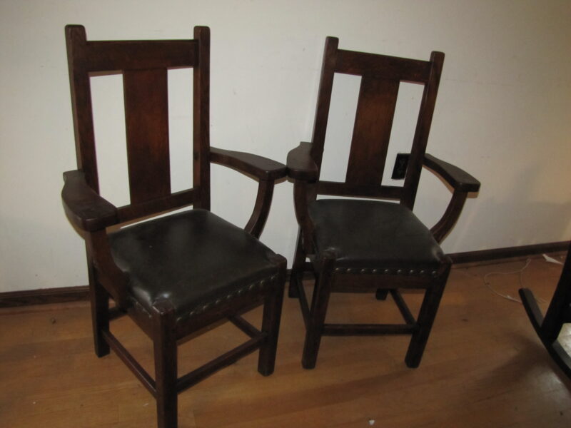 Set of 2 Roycroft arm chairs - w4357 - Image 3
