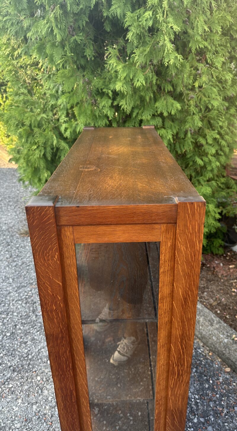 Antique Stickley Bros one door china cabinet - w1111 - Image 3