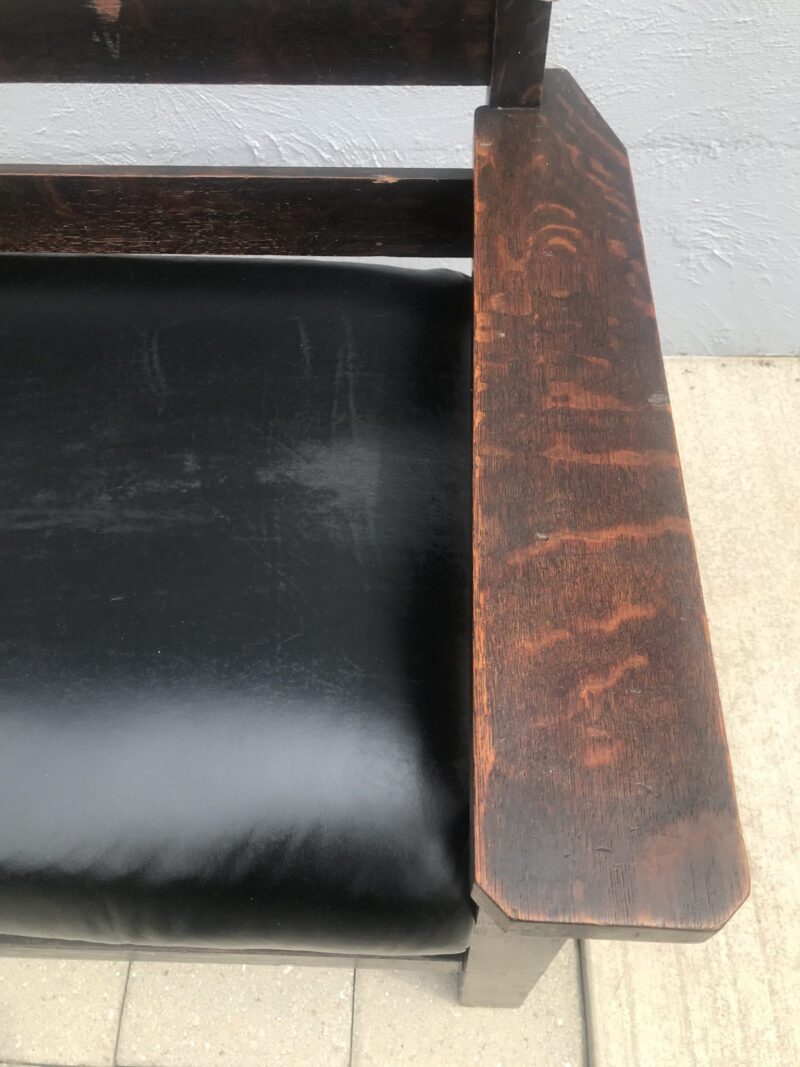 Early Charles Limbert Drop Arm Settle W2724 - Image 4