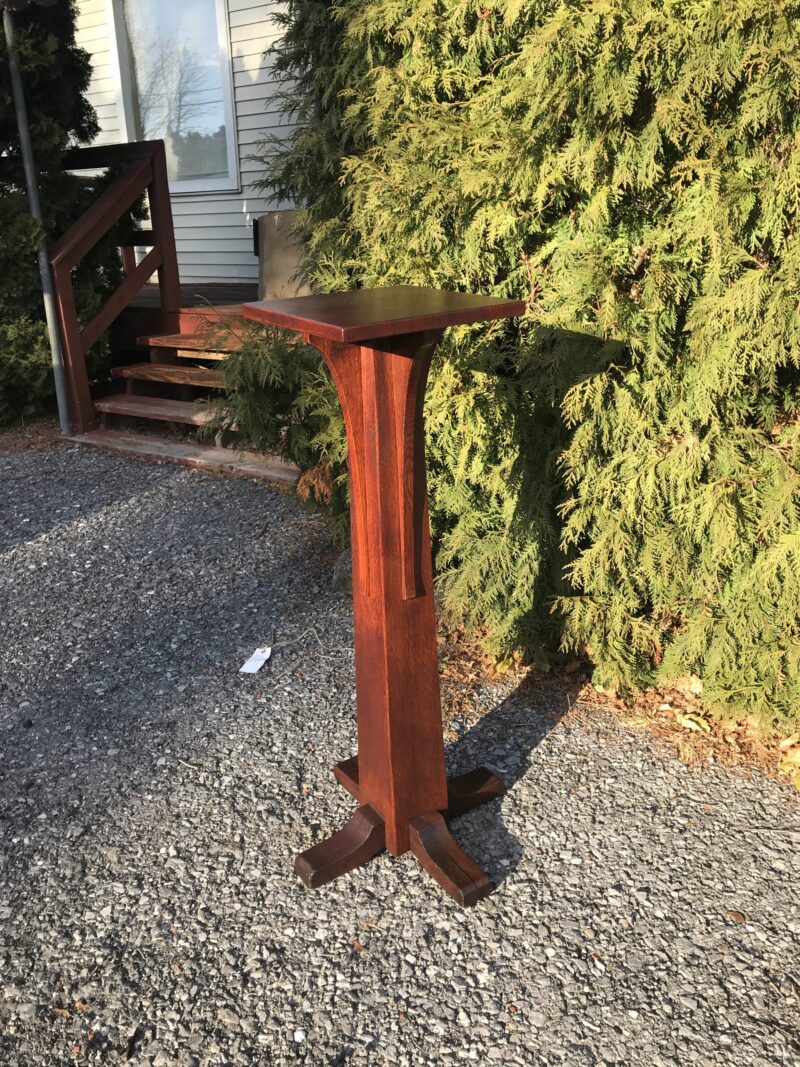 Antique L&JG STICKLEY Tall Pedestal Stand  W7595 - Image 12