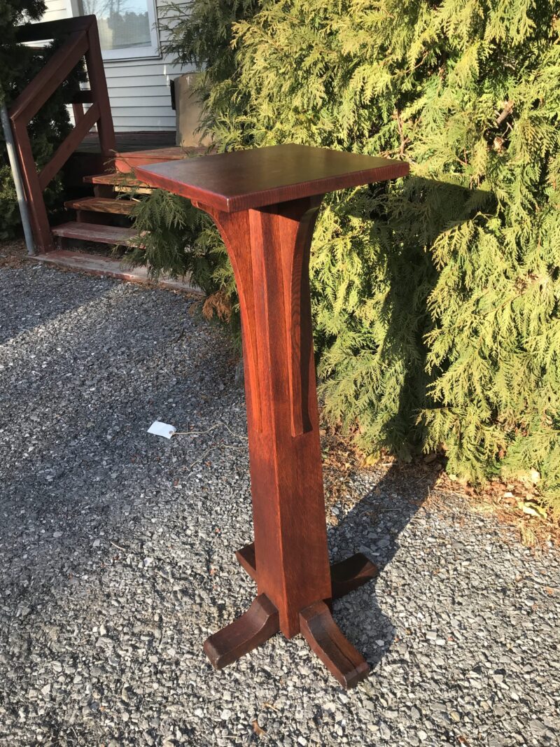 Antique L&JG STICKLEY Tall Pedestal Stand  W7595 - Image 13