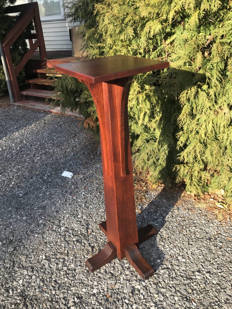Antique L&JG STICKLEY Tall Pedestal Stand  W7595 - Image 10