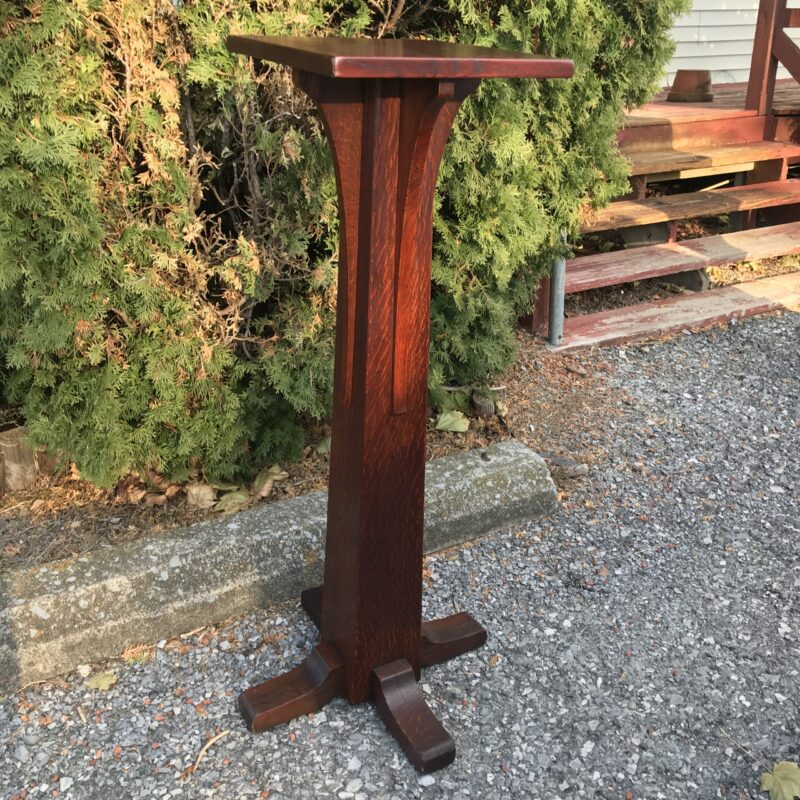 Antique L&JG STICKLEY Tall Pedestal Stand  W7595 - Image 3