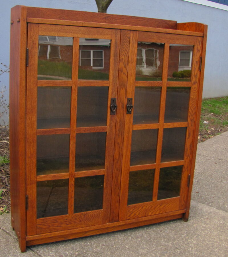 Early GUSTAV STICKLEY 2 door bookcase - SOLD