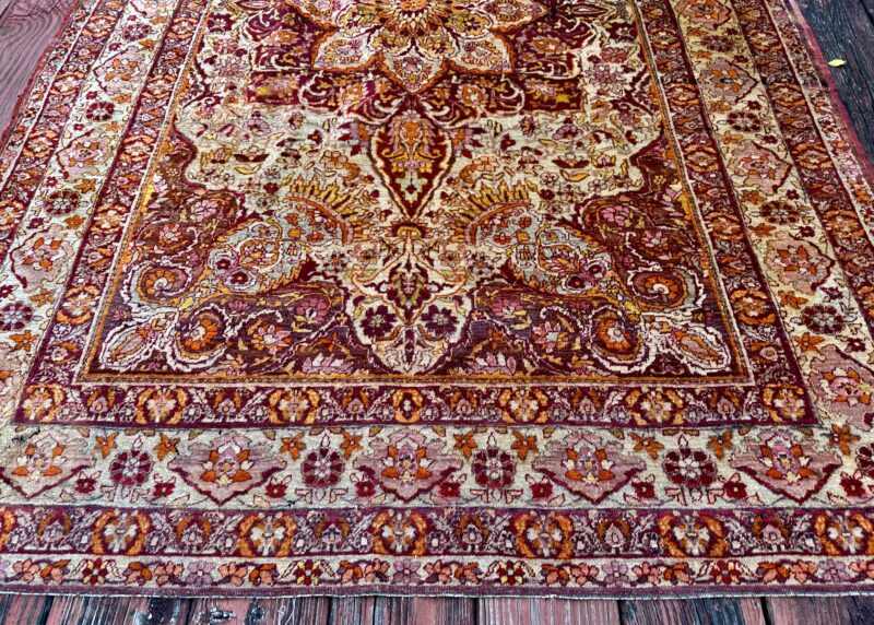 1800's Persian YAZD (LAVAR) rug - RR5078 - Image 7