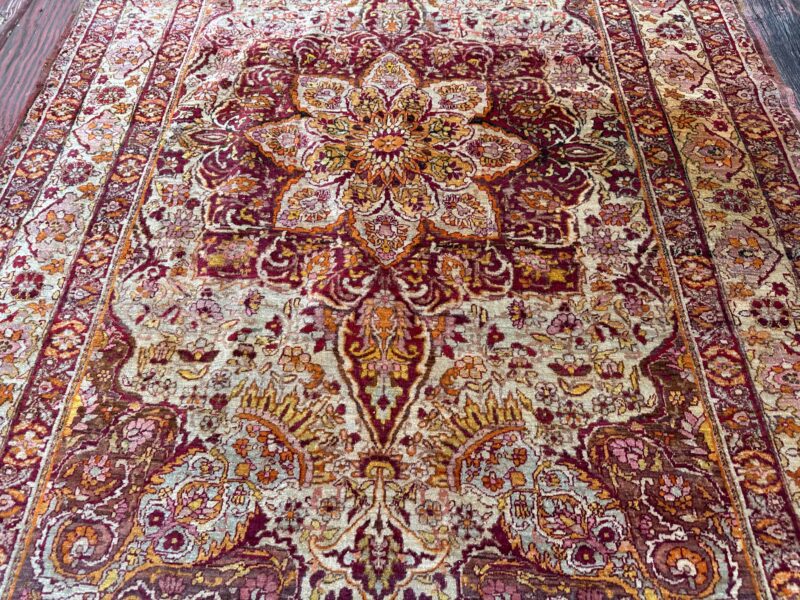 1800's Persian YAZD (LAVAR) rug - RR5078 - Image 8