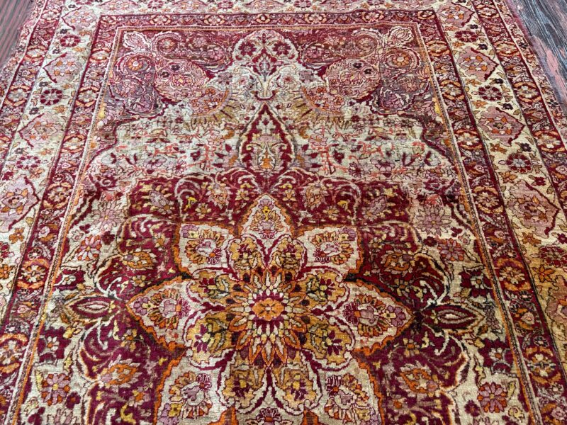 1800's Persian YAZD (LAVAR) rug - RR5078 - Image 9