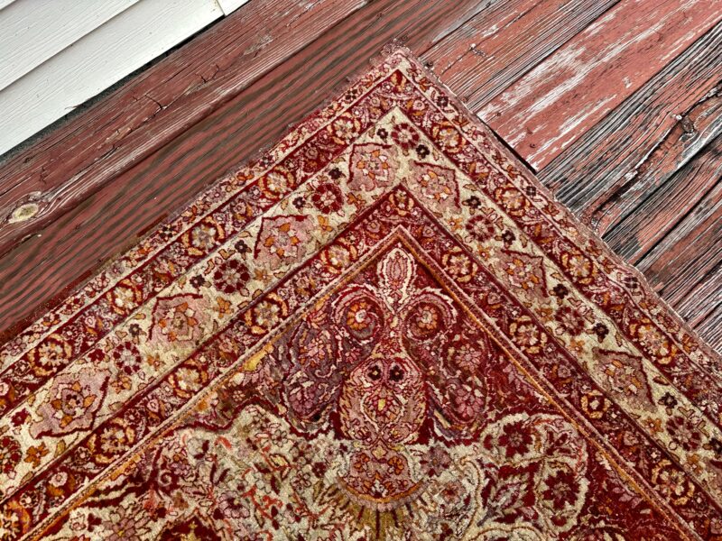 1800's Persian YAZD (LAVAR) rug - RR5078 - Image 12
