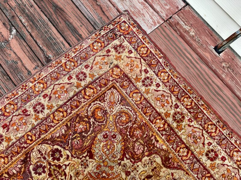 1800's Persian YAZD (LAVAR) rug - RR5078 - Image 14