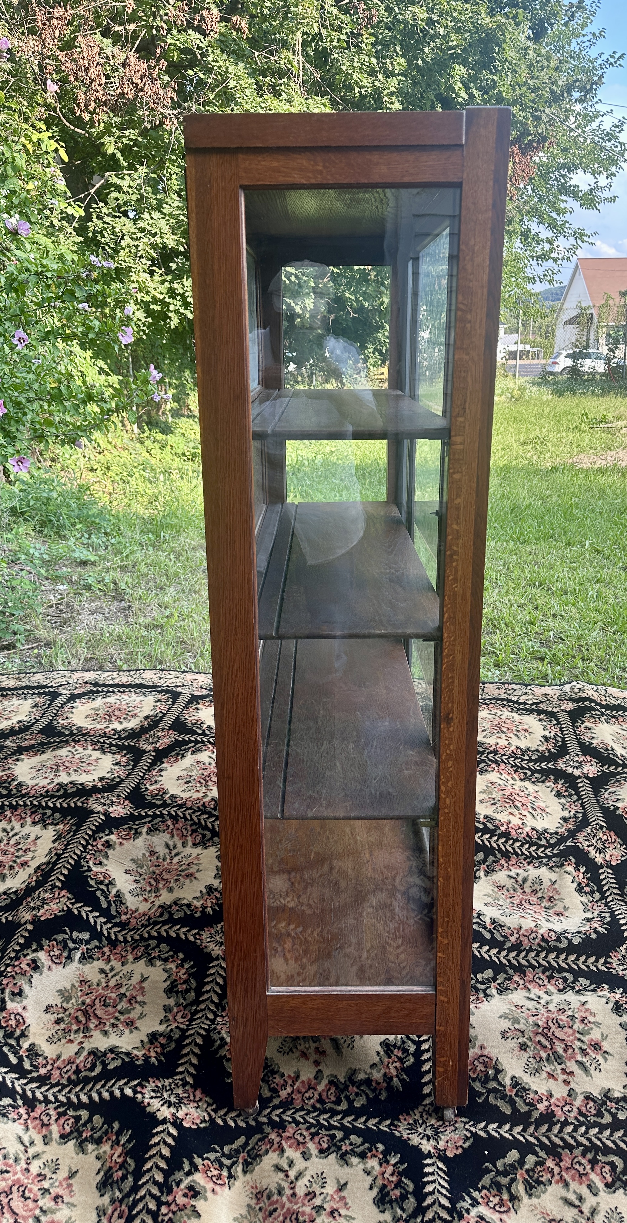 Two Door Antique Stickley Brothers China Cabinet 1910 W8405 - Image 20