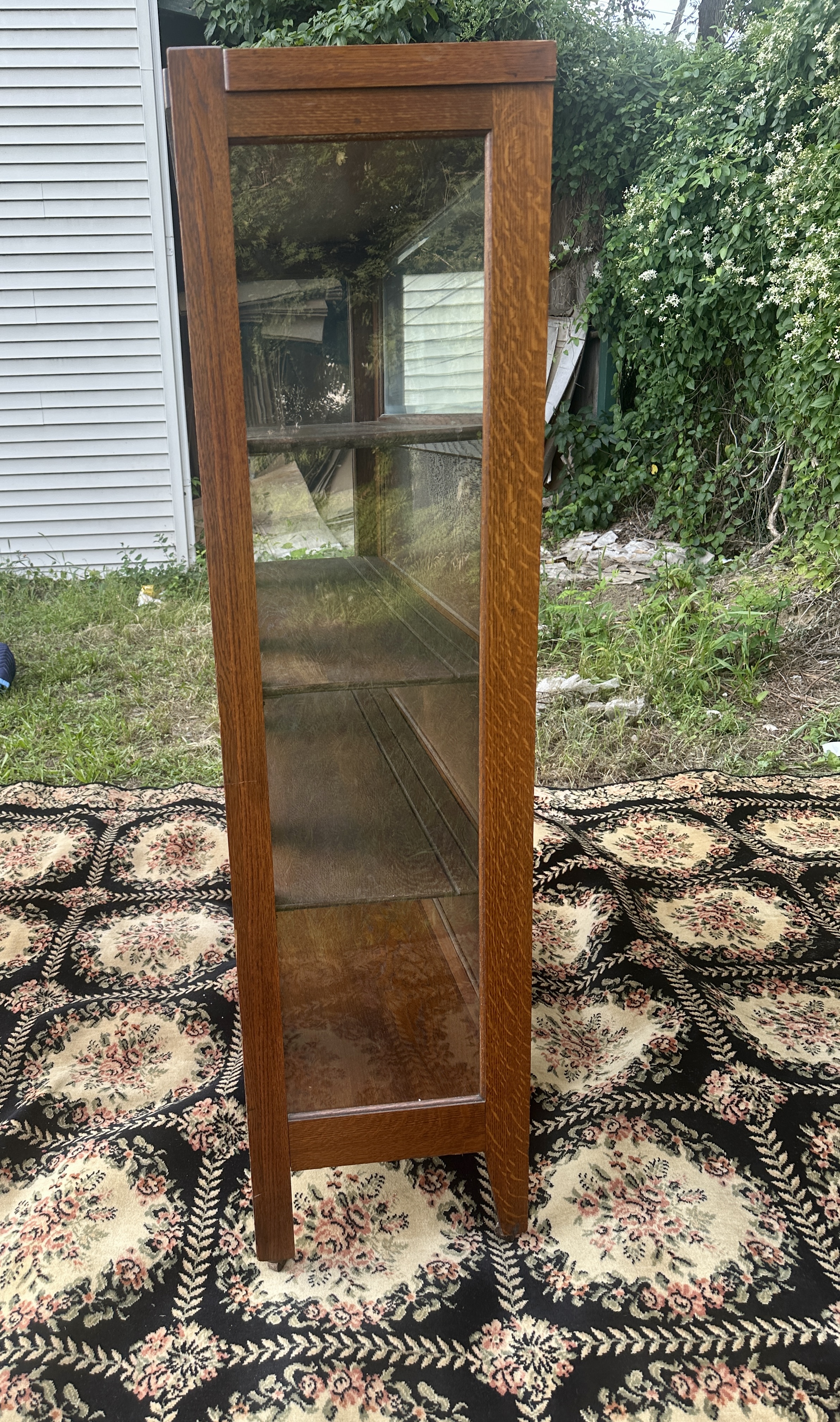 Two Door Antique Stickley Brothers China Cabinet 1910 W8405 - Image 18