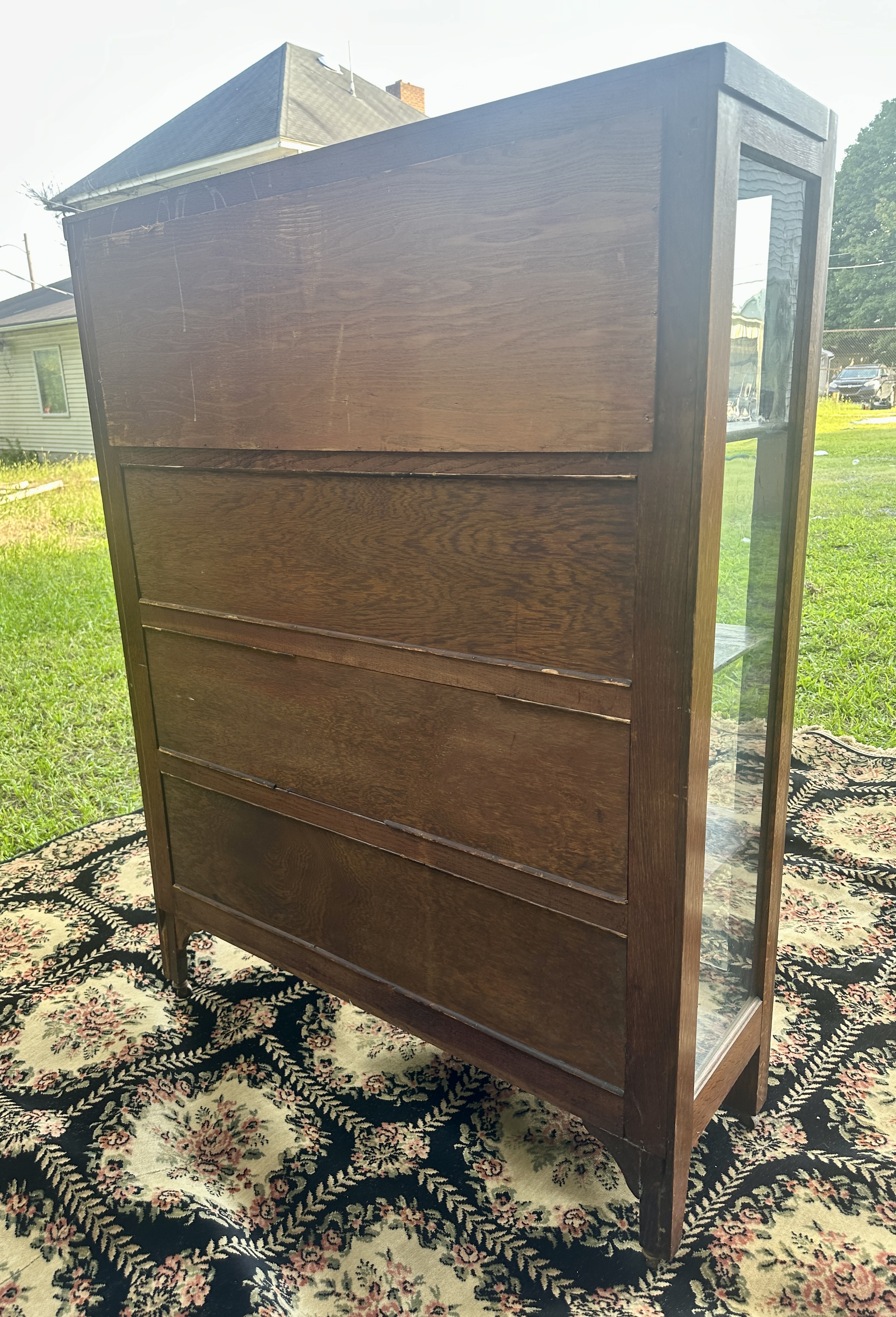Two Door Antique Stickley Brothers China Cabinet 1910 W8405 - Image 16