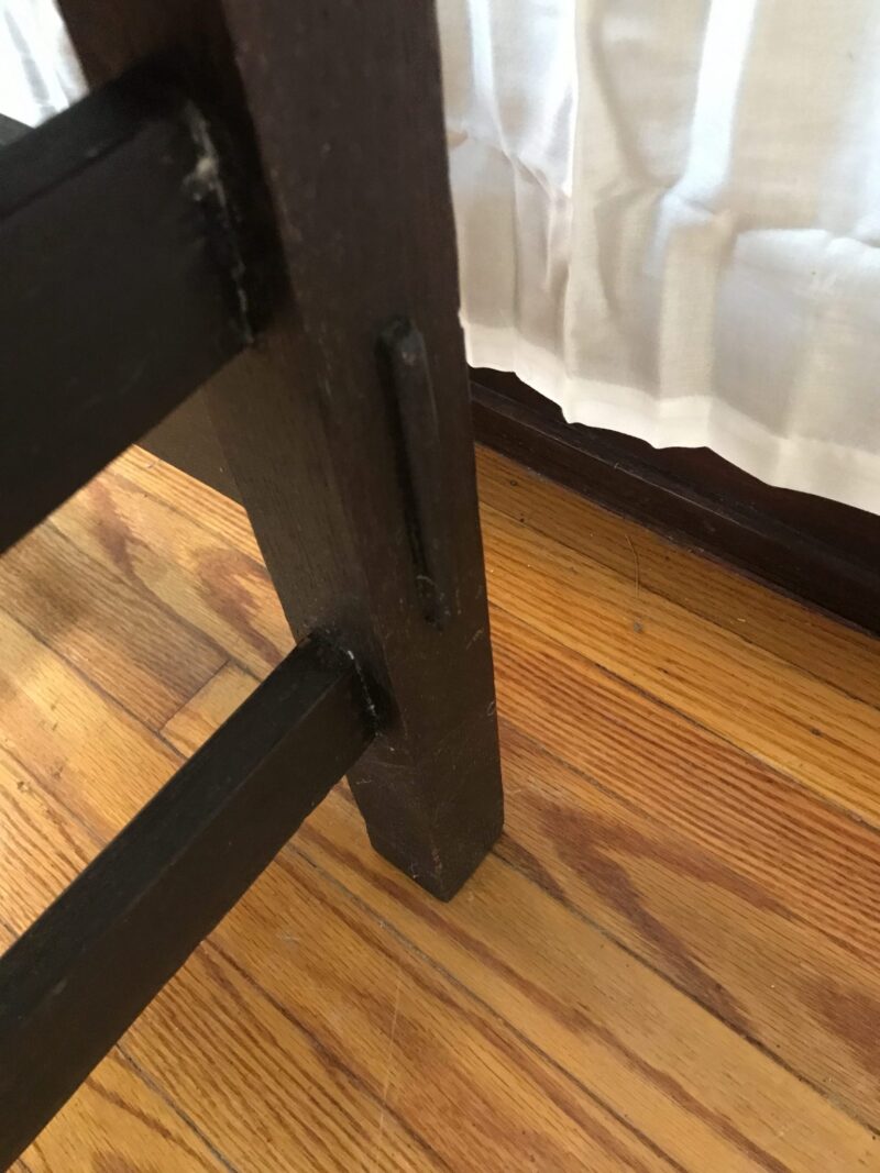 SUPERB Rare Circa 1901 GUSTAV STICKLEY Thurdan Arm Chair with Original Rush Seat  WXXXX                                                                 SOLD - Image 10