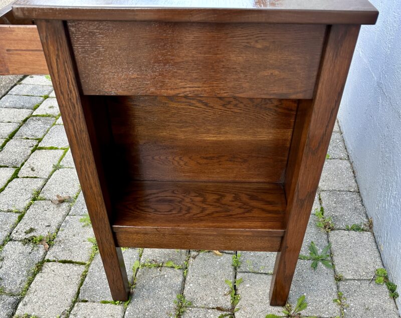 Antique JM YOUNG desk with a shelf on each side - W5000 - Image 8
