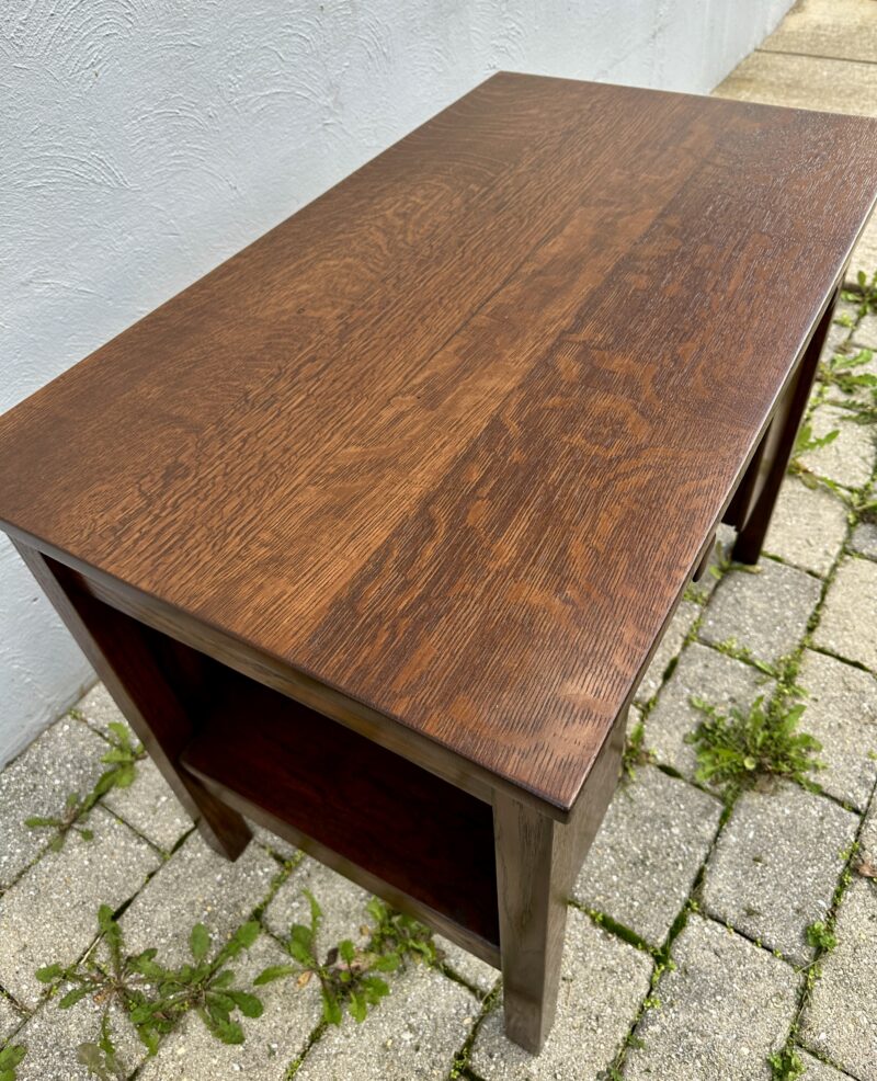 Antique JM YOUNG desk with a shelf on each side - W5000 - Image 10