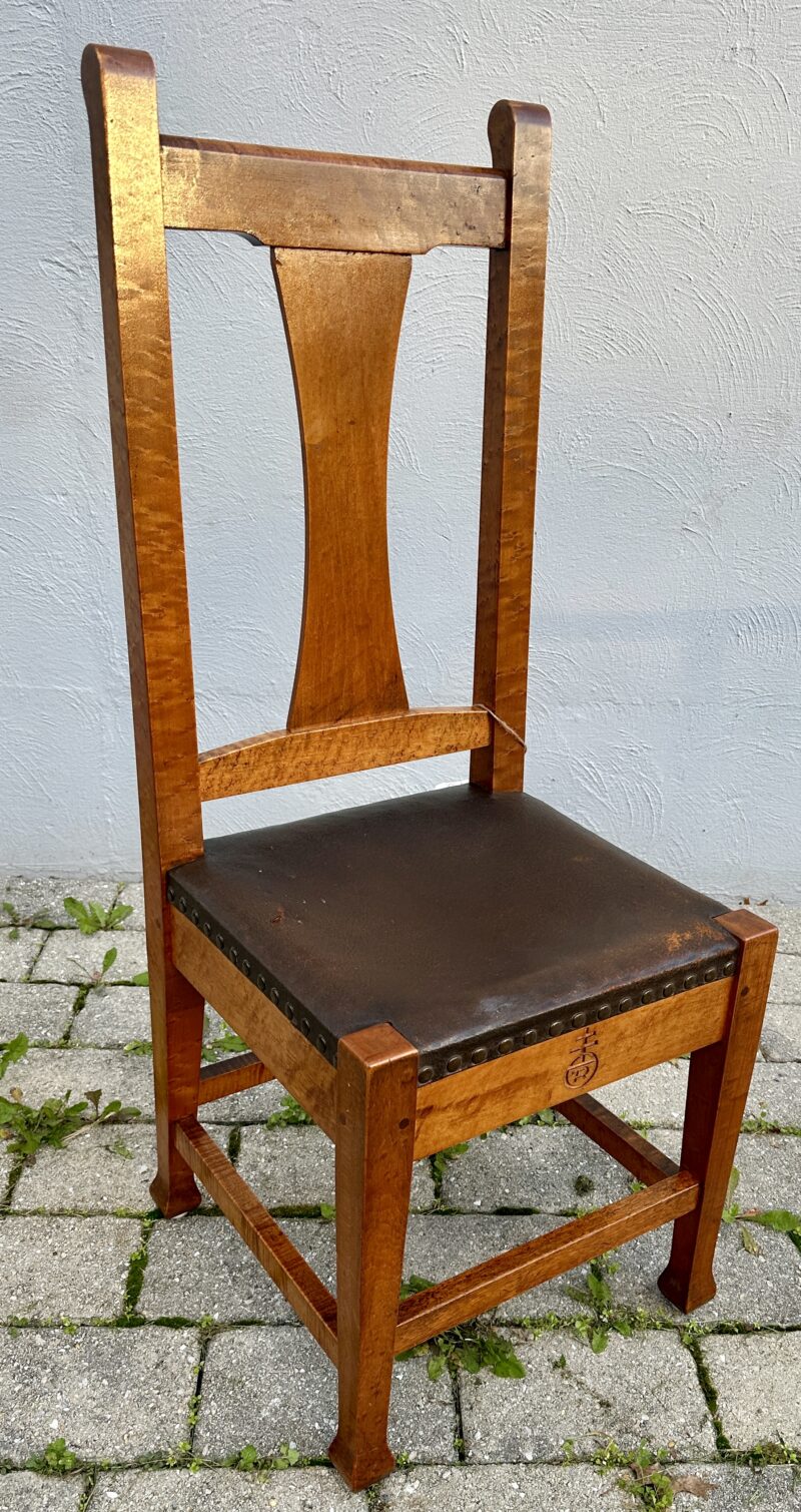 ROYCROFT curly maple side chair - w8074 - Image 9