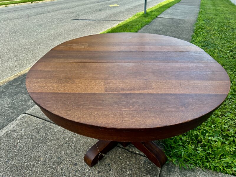 Antique Hastings, Michigan Dining Table in Early Gustav Stickley Design c. 1900 - W2378 - Image 7