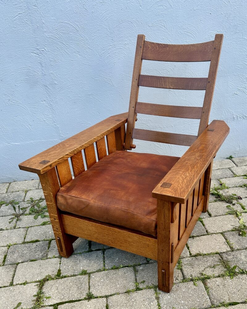GUSTAV STICKLEY Morris chair - w7559 - Image 23