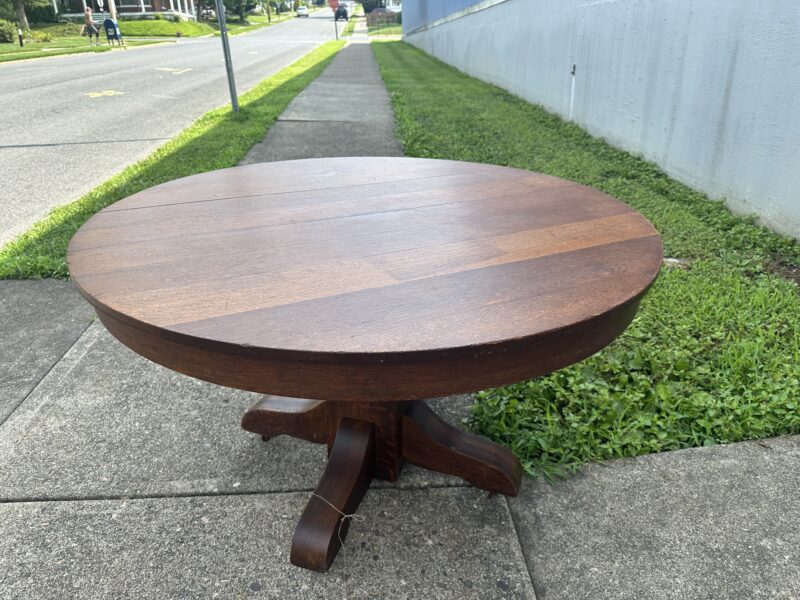 Antique Hastings, Michigan Dining Table in Early Gustav Stickley Design c. 1900 - W2378 - Image 16