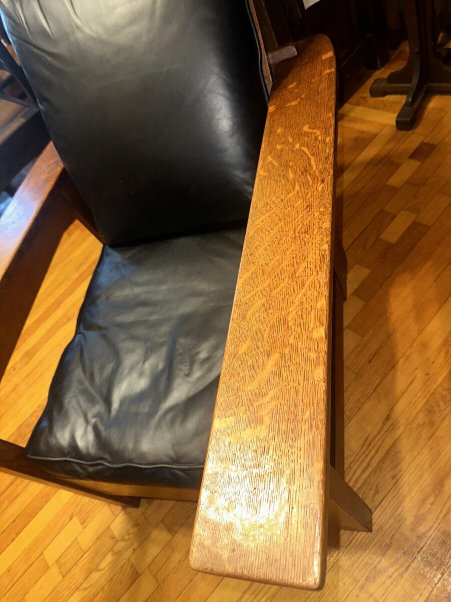SUPERB Antique Charles Limbert Morris Chair W7190 - Image 3