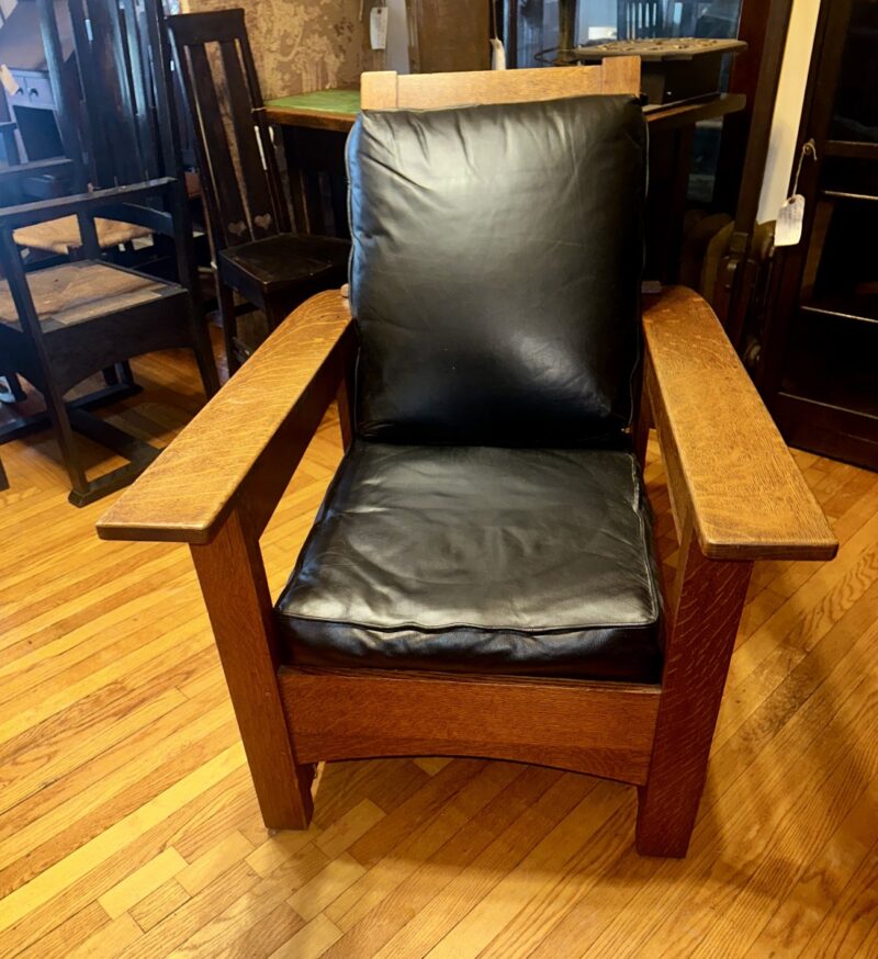 SUPERB Antique Charles Limbert Morris Chair W7190 - joenevo