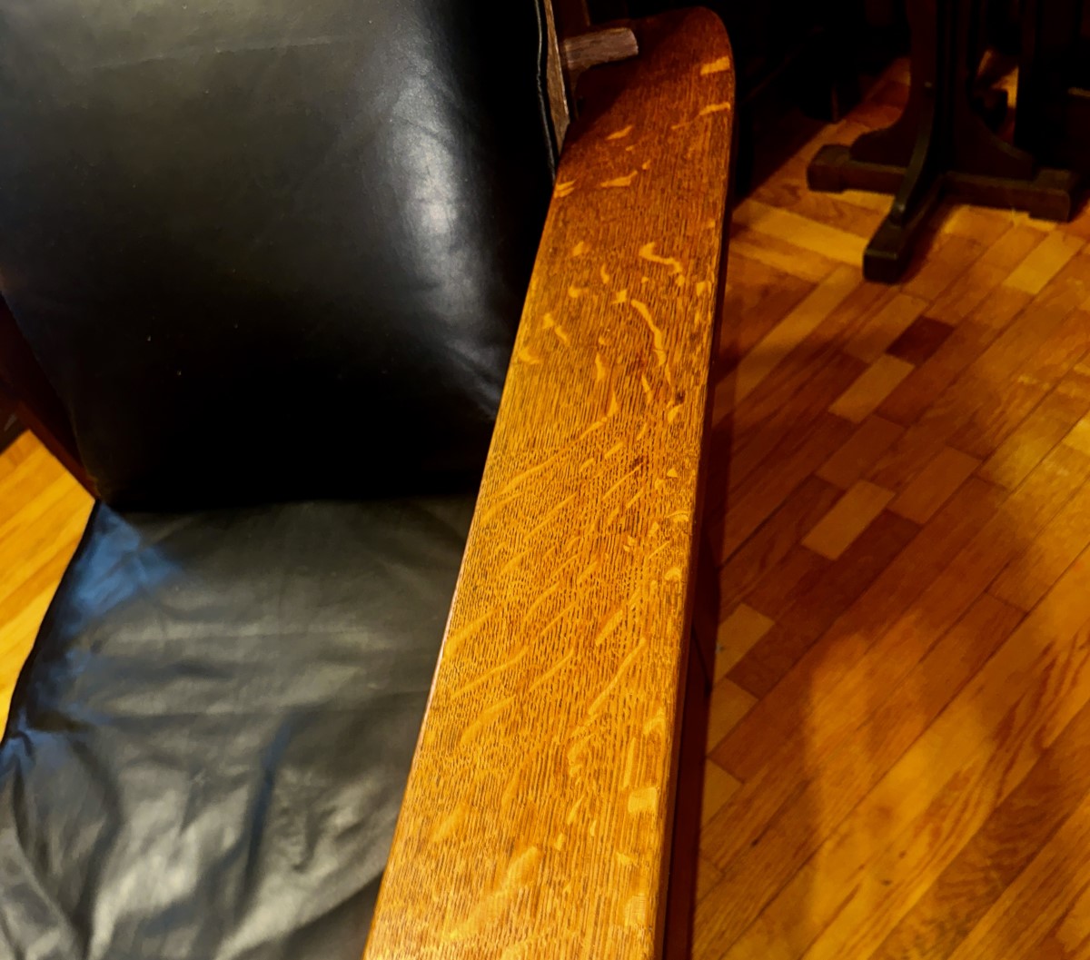 SUPERB Antique Charles Limbert Morris Chair W7190 - Image 6