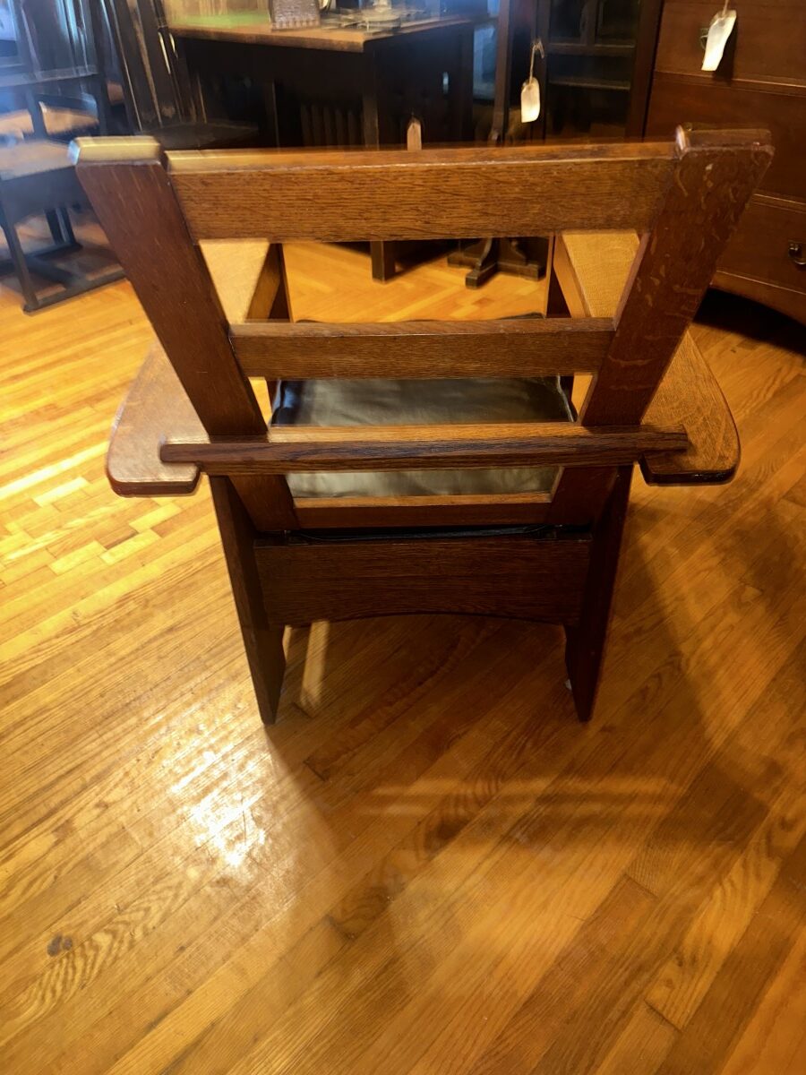 SUPERB Antique Charles Limbert Morris Chair W7190 - Image 12