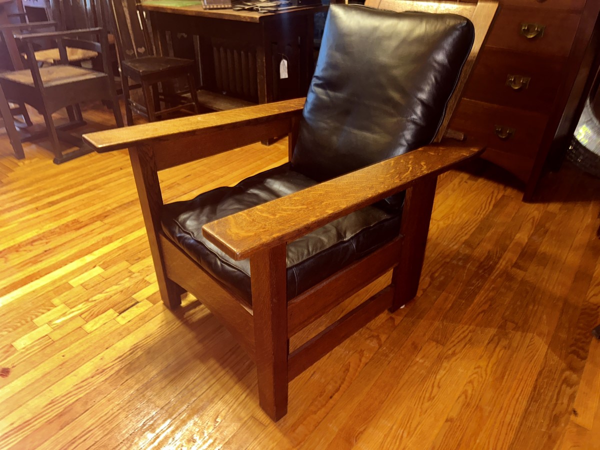 SUPERB Antique Charles Limbert Morris Chair W7190