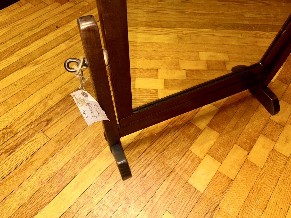 Antique Gustav Stickley Table Mirror Model #908 W7809 - Image 4