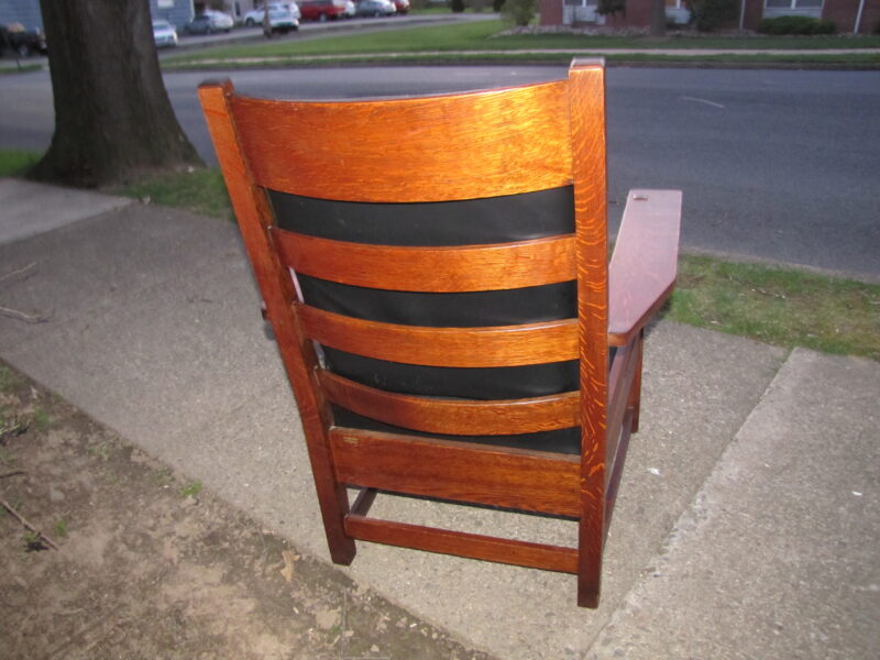 Large L&JG STICKLEY arm chair - w5119 - SOLD - Image 4