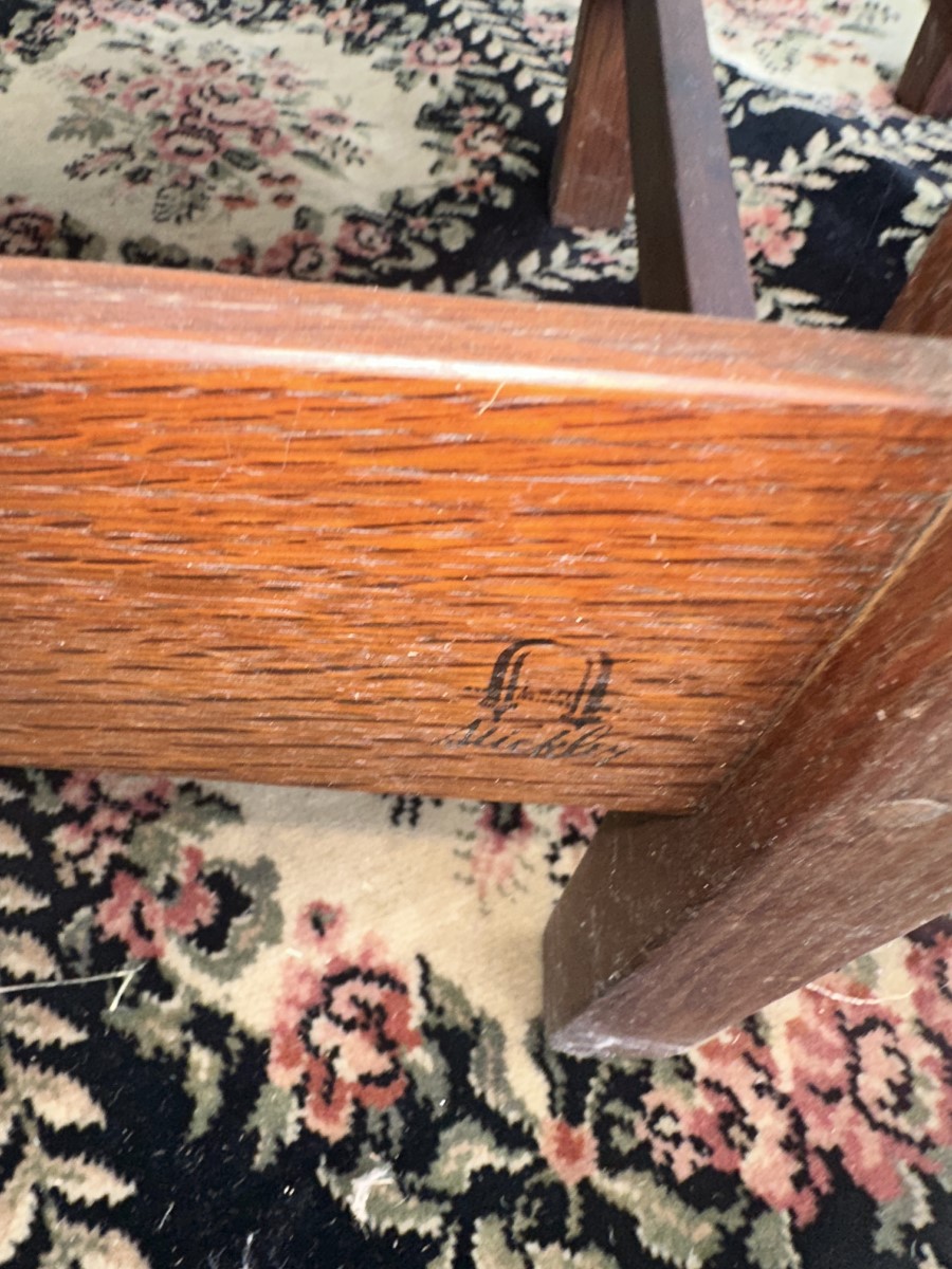 SUPERB Antique Gustav Stickley Dining Chairs Model 352 W7794 - Image 10