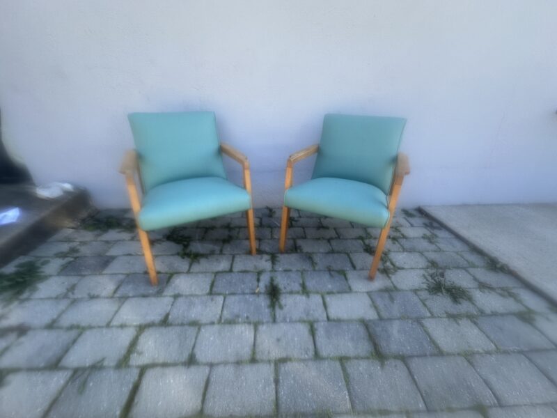 Pair of mid-century modern arm chairs in good condition - w8125 - Image 6
