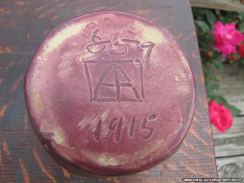 Van Briggle Pottery Vase Dated 1915 W4295 - Image 7