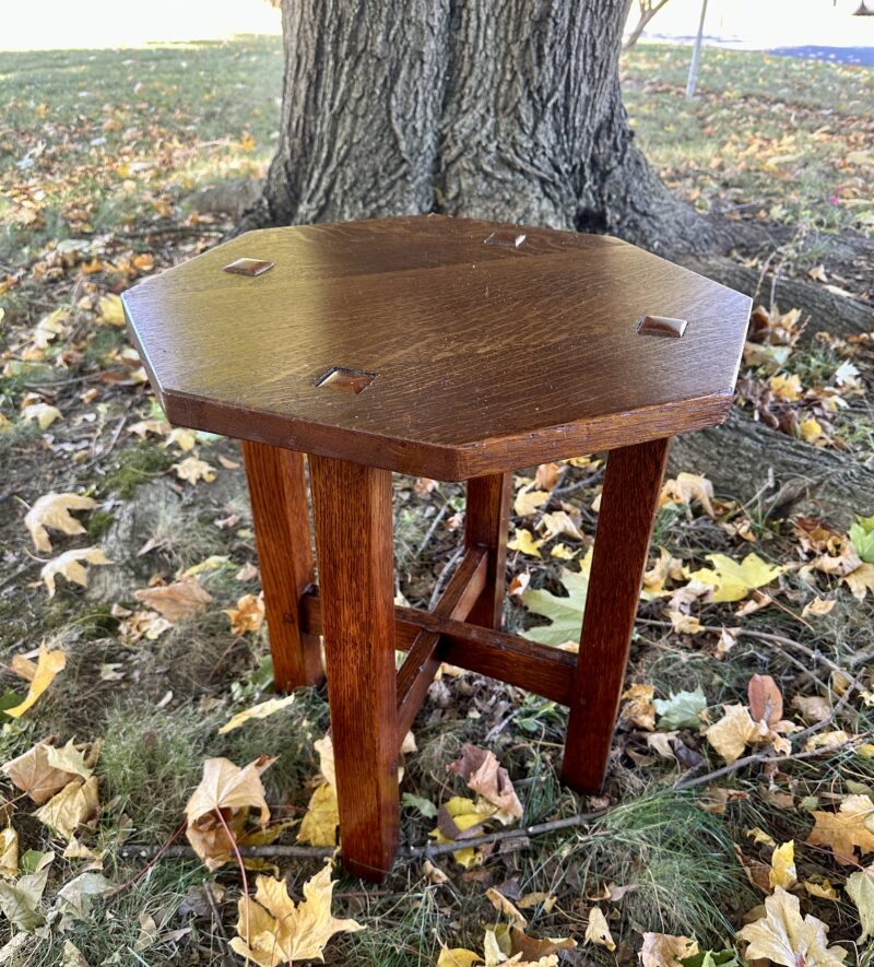Antique Good L&J.G. Stickley Small Table Tabouret W8116 - Image 2