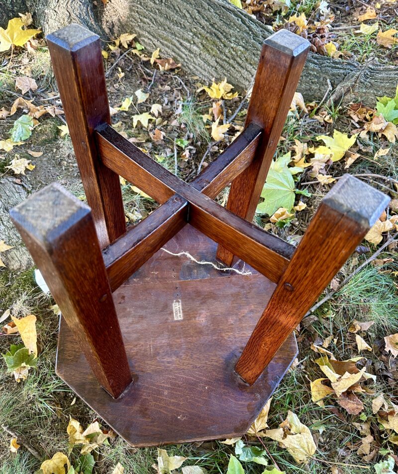 Antique Good L&J.G. Stickley Small Table Tabouret W8116 - Image 7