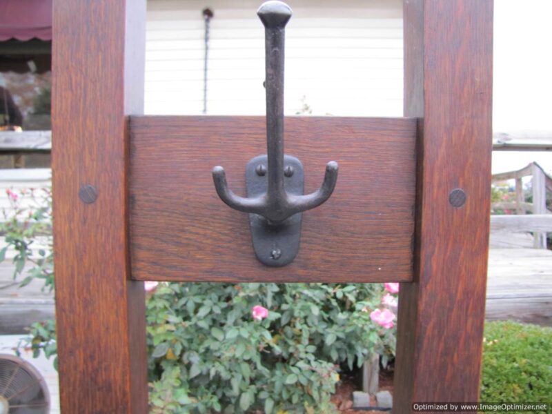 Antique Gustav Stickley Costumer / Coat Rack. W2032 - Image 12