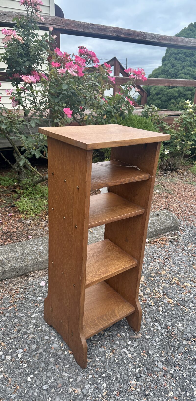 SOLD - Antique Arts & Crafts Bookstand by "Michigan Chair Company" - W5735