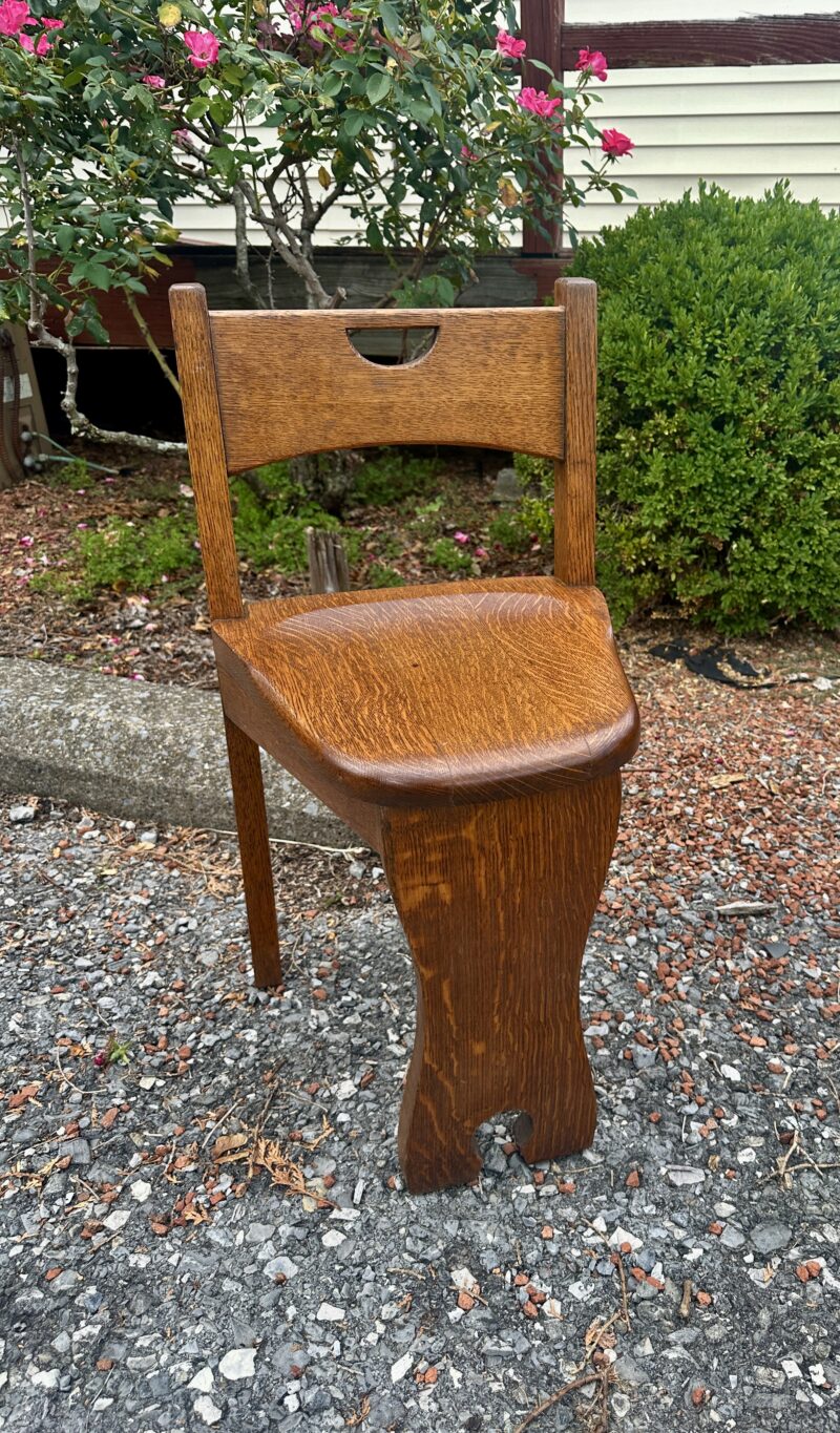 Antique Stickley Brothers Small Game Chair