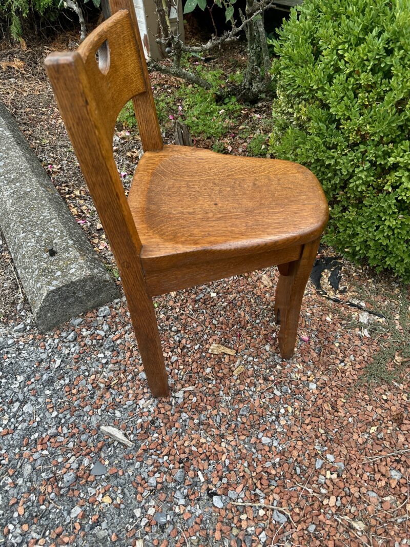 Antique Stickley Brothers Small Game Chair - Image 9